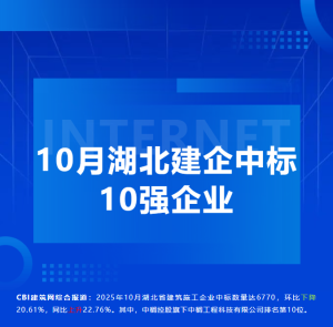 中榈工程科技有限公司稳居10月全省建企中标前10强！