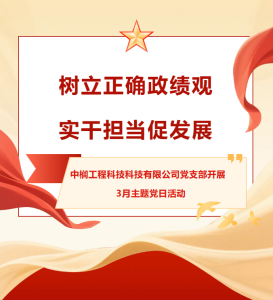 树牢正确政绩观 实干担当促发展 中榈工程科技有限公司党支部开展3月主题党日活动